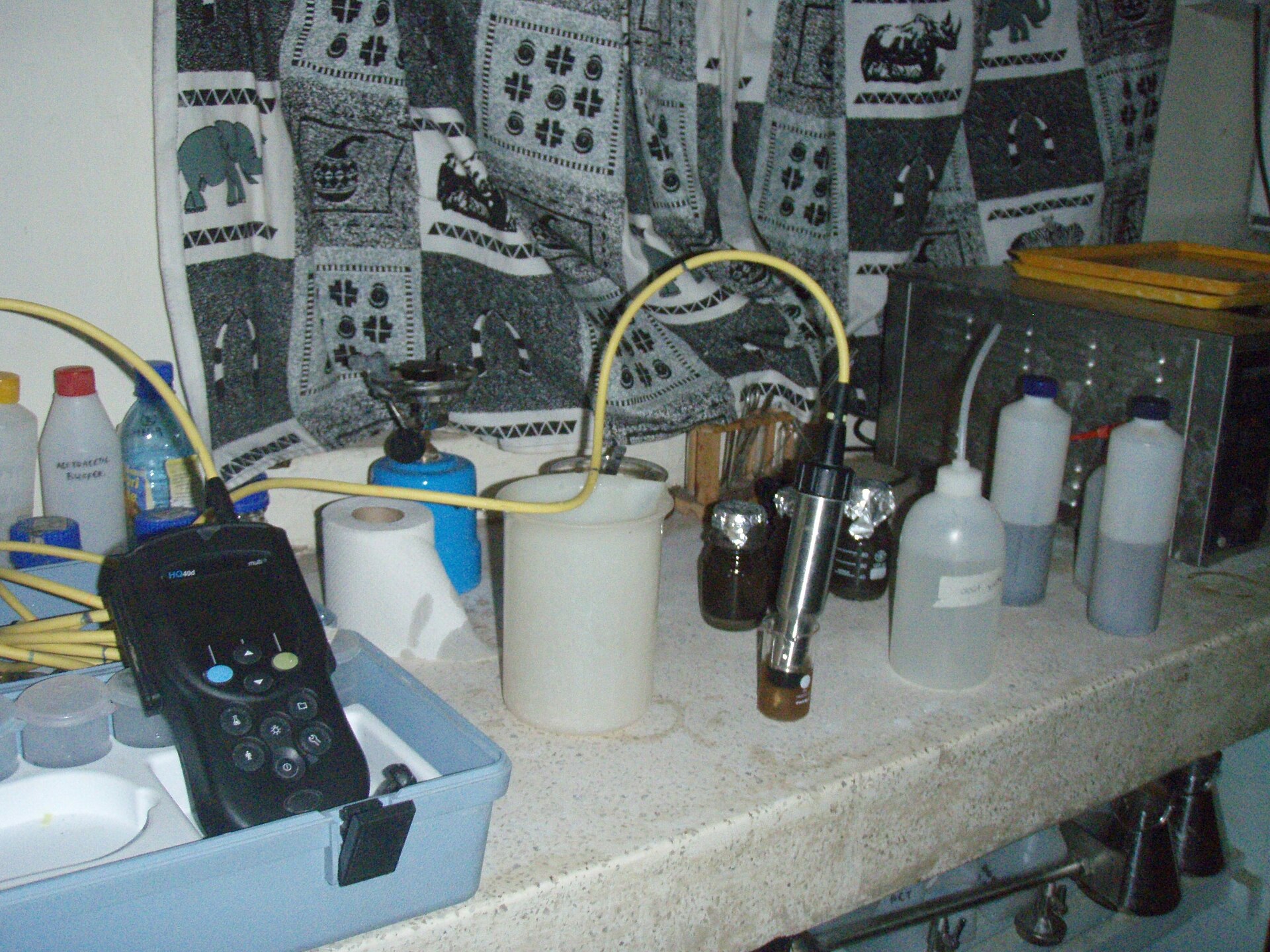 Water quality sensor calibration and testing